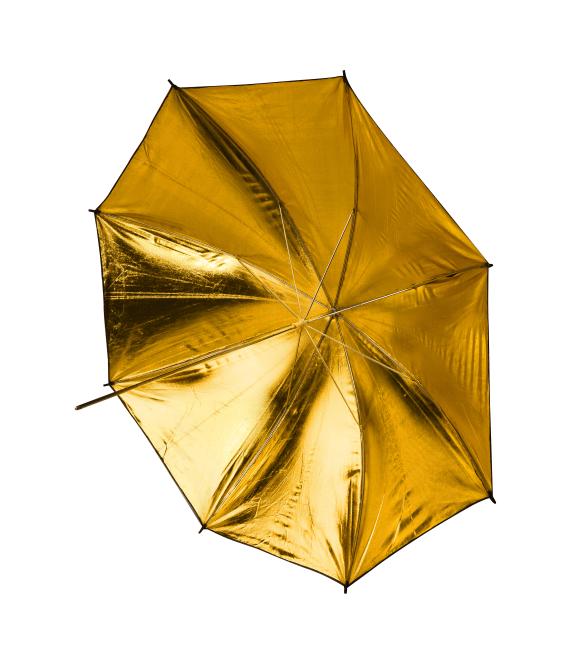 BRESSER SM-10 Paraplu goud/wit/zwart 109 cm