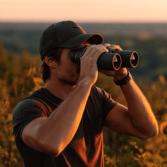 Close-up view of Vortex Viper HD 10x42 binoculars
