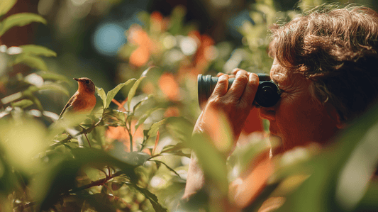 Vogels kijken in de tuin met de juiste verrekijker