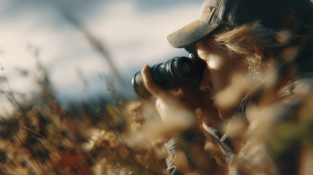 verrekijker in gebruik