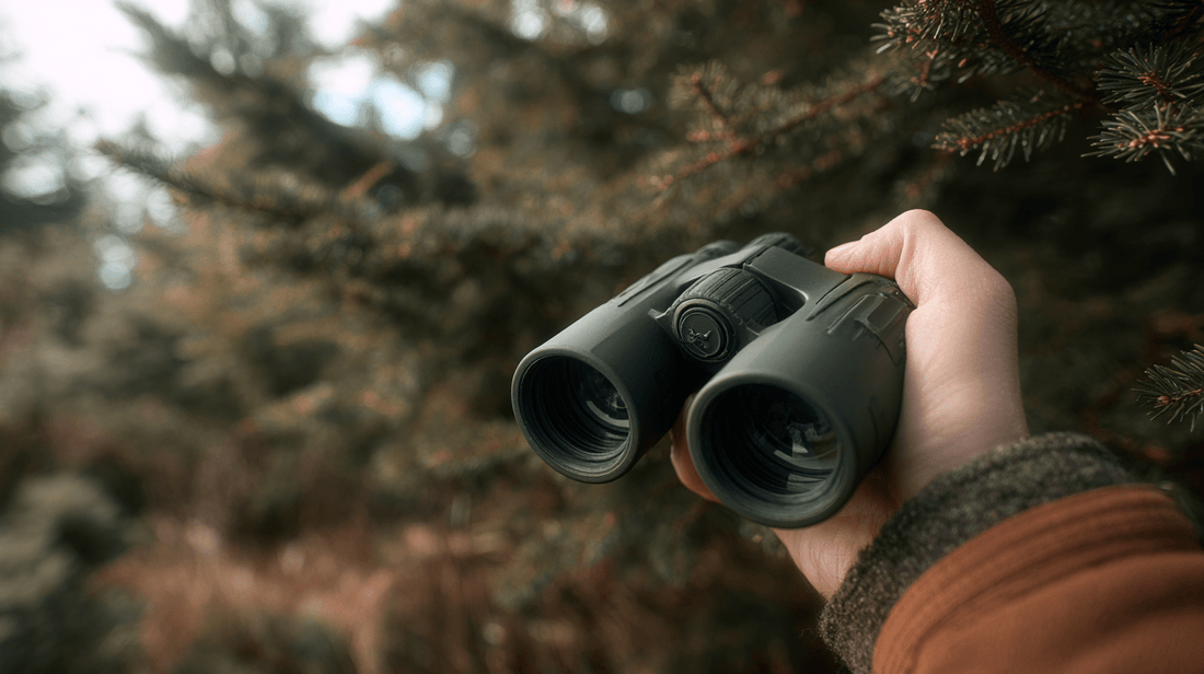 Verrekijker en monoculair in gebruik