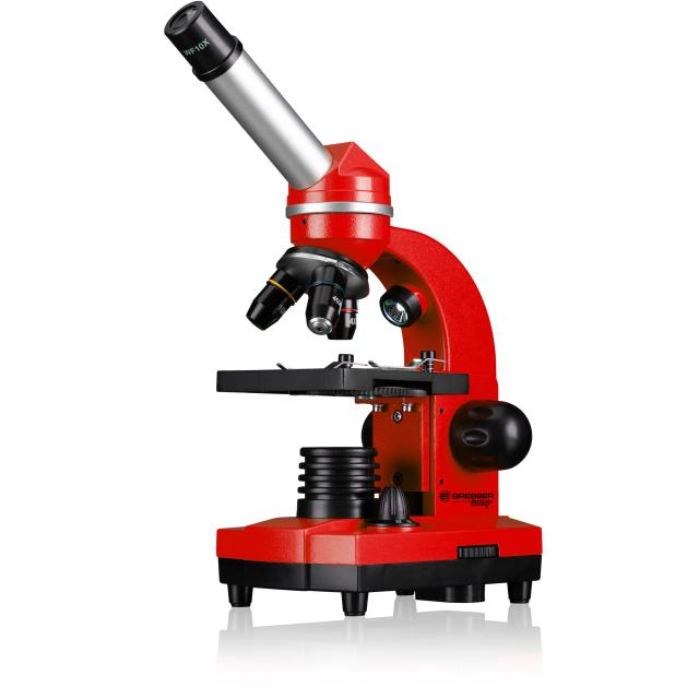 BRESSER JUNIOR Biolux SEL Studenten Microscoop (rood)