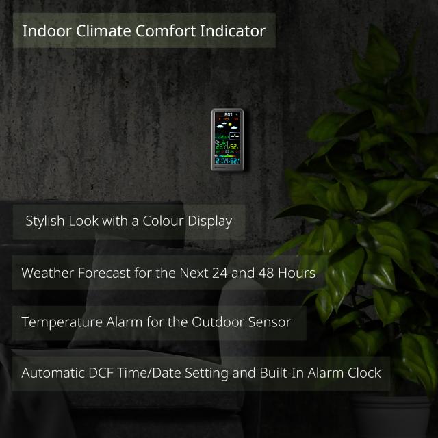 BRESSER Draadloos Weerstation Neomeo V zilver - 7006511