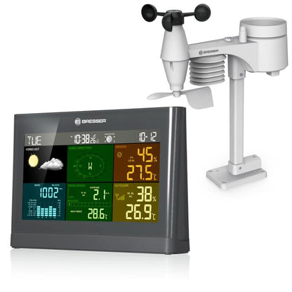BRESSER 5-in-1 Comfort Weercenter met Kleurendisplay (grijs) - 7002550QT5000
