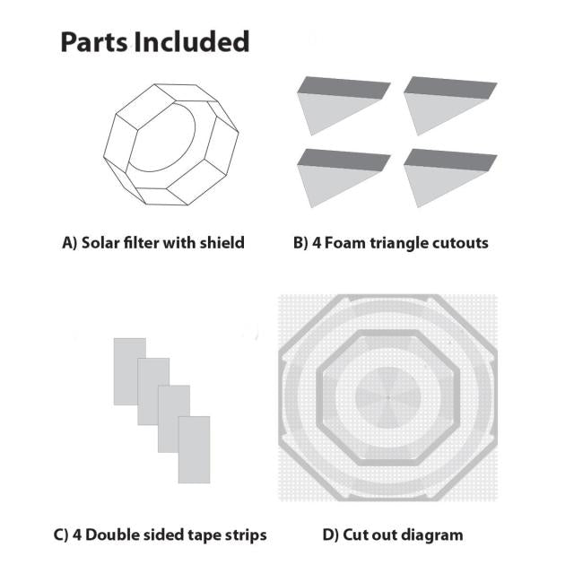 EXPLORE SCIENTIFIC Sun Catcher Zonnefilters voor 150-160mm Newton