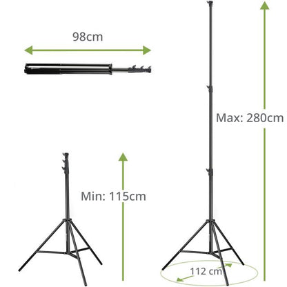 Bresser 2x br tp280 pro 1 statief 280 cm tas