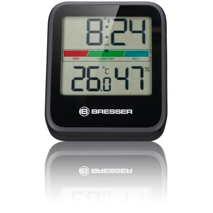 Bresser climate monitor thermo hygrometer dcf set van 3 zwart