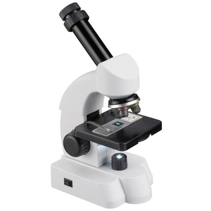 Bresser junior 40 640x microscoop met slimme accessoires met qr code voor extra informatie