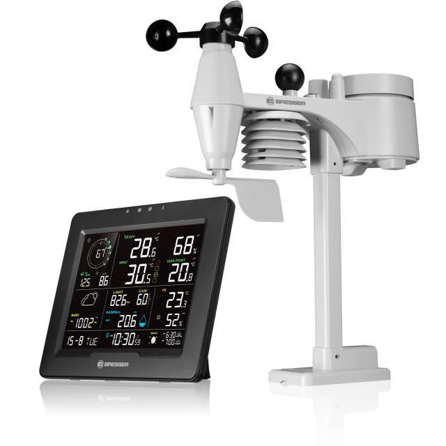 BRESSER 8-in-1-WiFi-Weerstation met Hitte-Index Sahara TB - 7003400