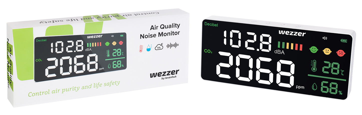 Levenhuk wezzer air pro cn20 luchtkwaliteit geluidsmeter