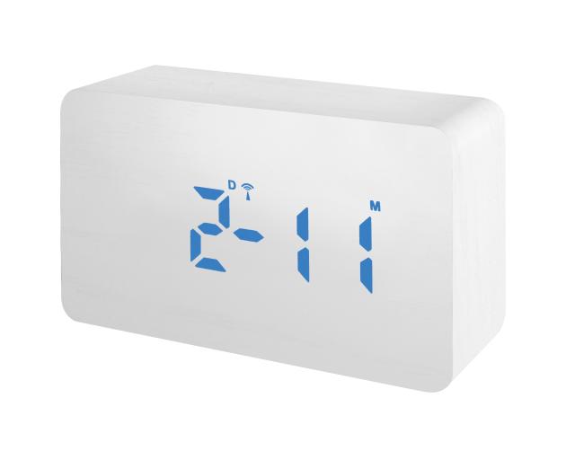Mytime wbw radiogestuurde wekker wit blauw