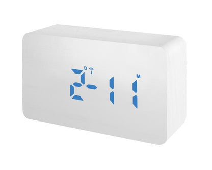 Mytime wbw radiogestuurde wekker wit blauw