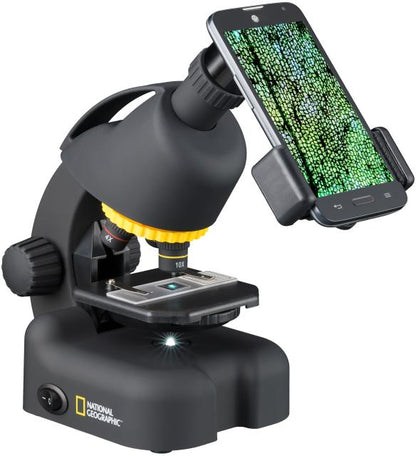 National geographic microscoop 40 640x met smartphone adapter