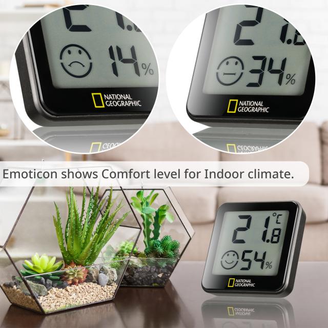 National geographic tempy thermohygrometer set van 4