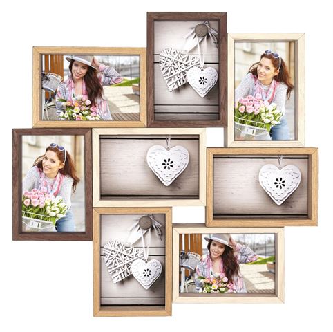 Zep Houten Collage Fotolijst TY013 Montreaux  voor 8 Foto's - 680118