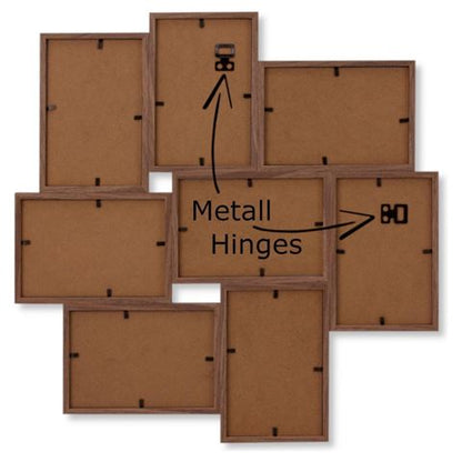 Zep Multi Fotolijst MP150 Stockholm Dark Brown 8x10x15 cm - Fotolijsten