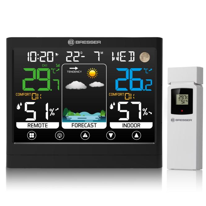 BRESSER MeteoTemp BF Weerstation met Touch Display