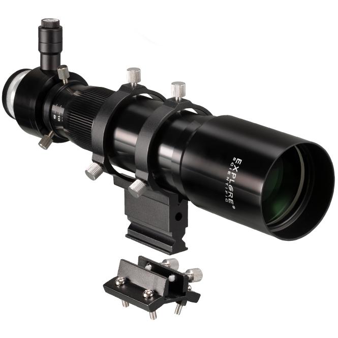 EXPLORE SCIENTIFIC 10x60 Zoeker en Guider Scope met Helical Focuser, 1.25inch en T2-aansluiting