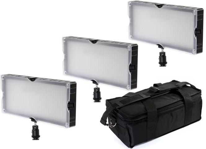 BRESSER SL-360 LED-gebiedsverlichting set van 3