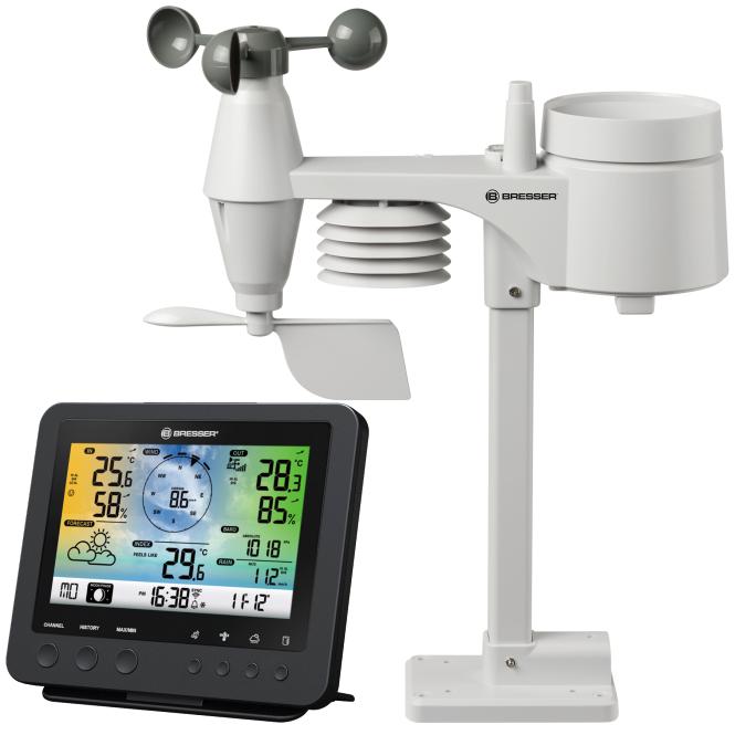 BRESSER Professioneel WIFI Weerstation met 5-in-1 Buitensensor