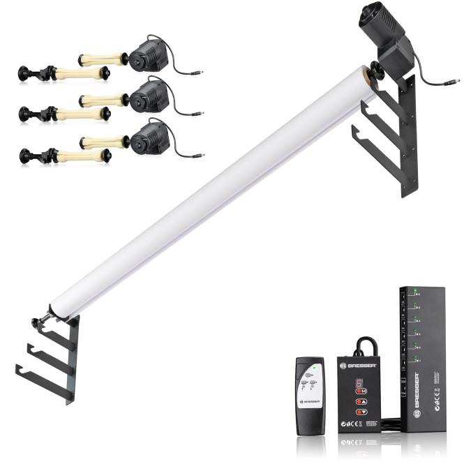 BRESSER EBS-4 Elektrische Achtergrondsysteem voor 4 Rollen