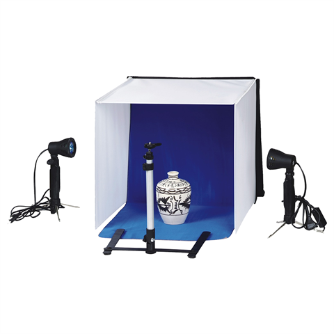 Falcon eyes opvouwbare opnamebox pbk 40ab 2ls 40x40 cm 2 lampen full