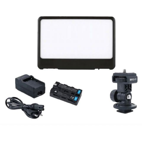 Falcon eyes soft led lamp set dimbaar dv 80sl k2 incl accu full