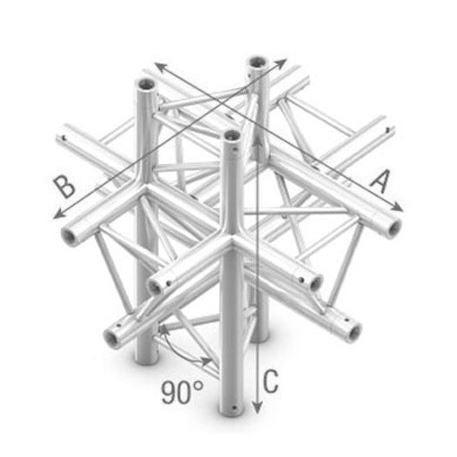 Studioking truss t kruis 90 graden 6 wegs apex omhoog omlaag ful