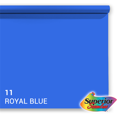 Superior Achtergrondpapier 11 Royal Blue Chroma Key 1,35 x 11m